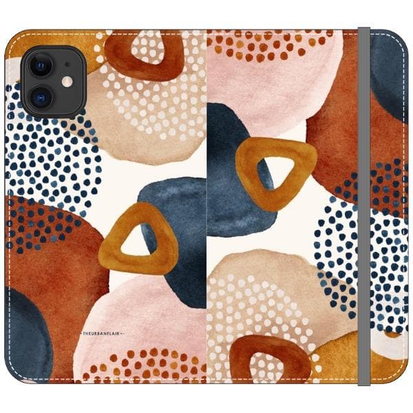 Mid-Century Organic Abstract Shapes Wallet Phone Case - Image 14