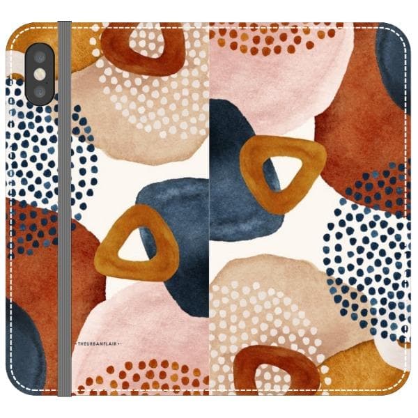 Mid-Century Organic Abstract Shapes Wallet Phone Case - Image 17