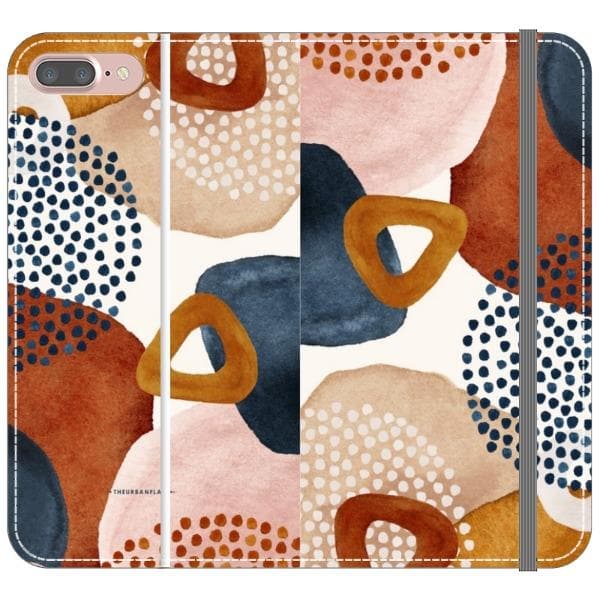 Mid-Century Organic Abstract Shapes Wallet Phone Case - Image 18