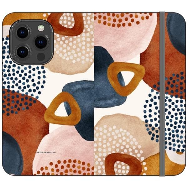Mid-Century Organic Abstract Shapes Wallet Phone Case - Image 5