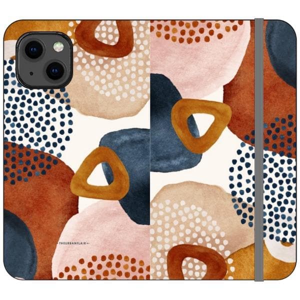 Mid-Century Organic Abstract Shapes Wallet Phone Case - Image 6