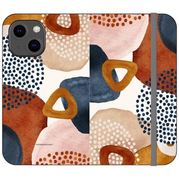 Mid-Century Organic Abstract Shapes Wallet Phone Case - Image 7