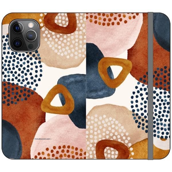 Mid-Century Organic Abstract Shapes Wallet Phone Case - Image 9