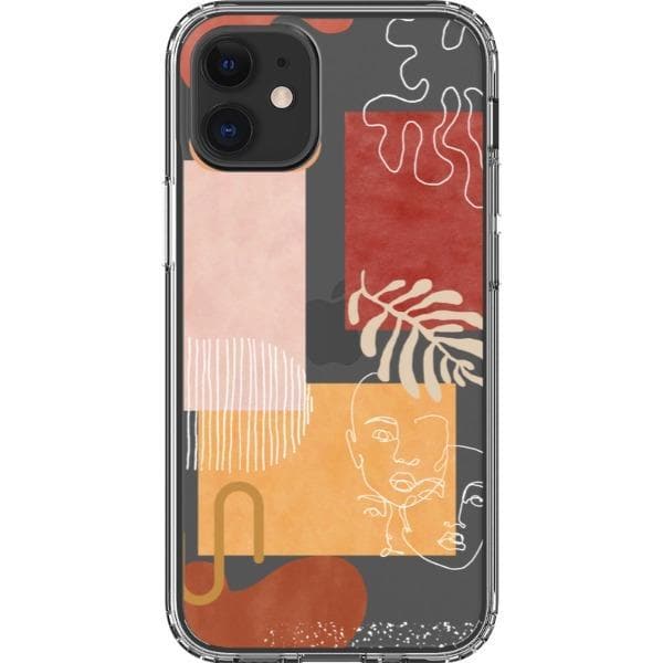 Modern Abstract Collage Clear Phone Case - Image 22