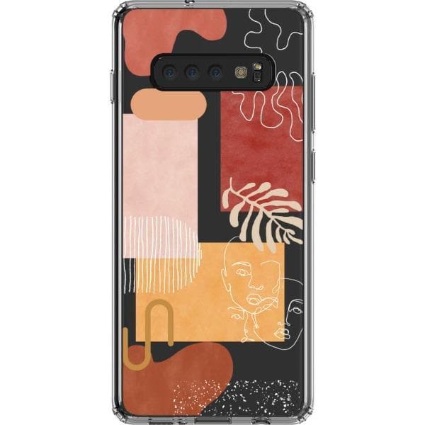 Modern Abstract Collage Clear Phone Case - Image 32