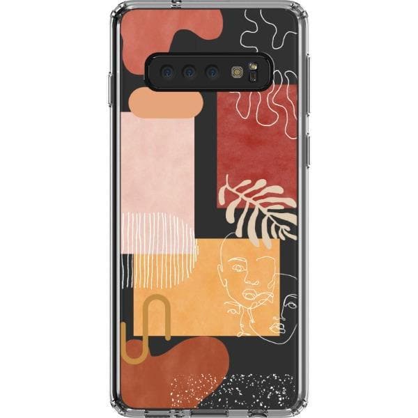 Modern Abstract Collage Clear Phone Case - Image 33