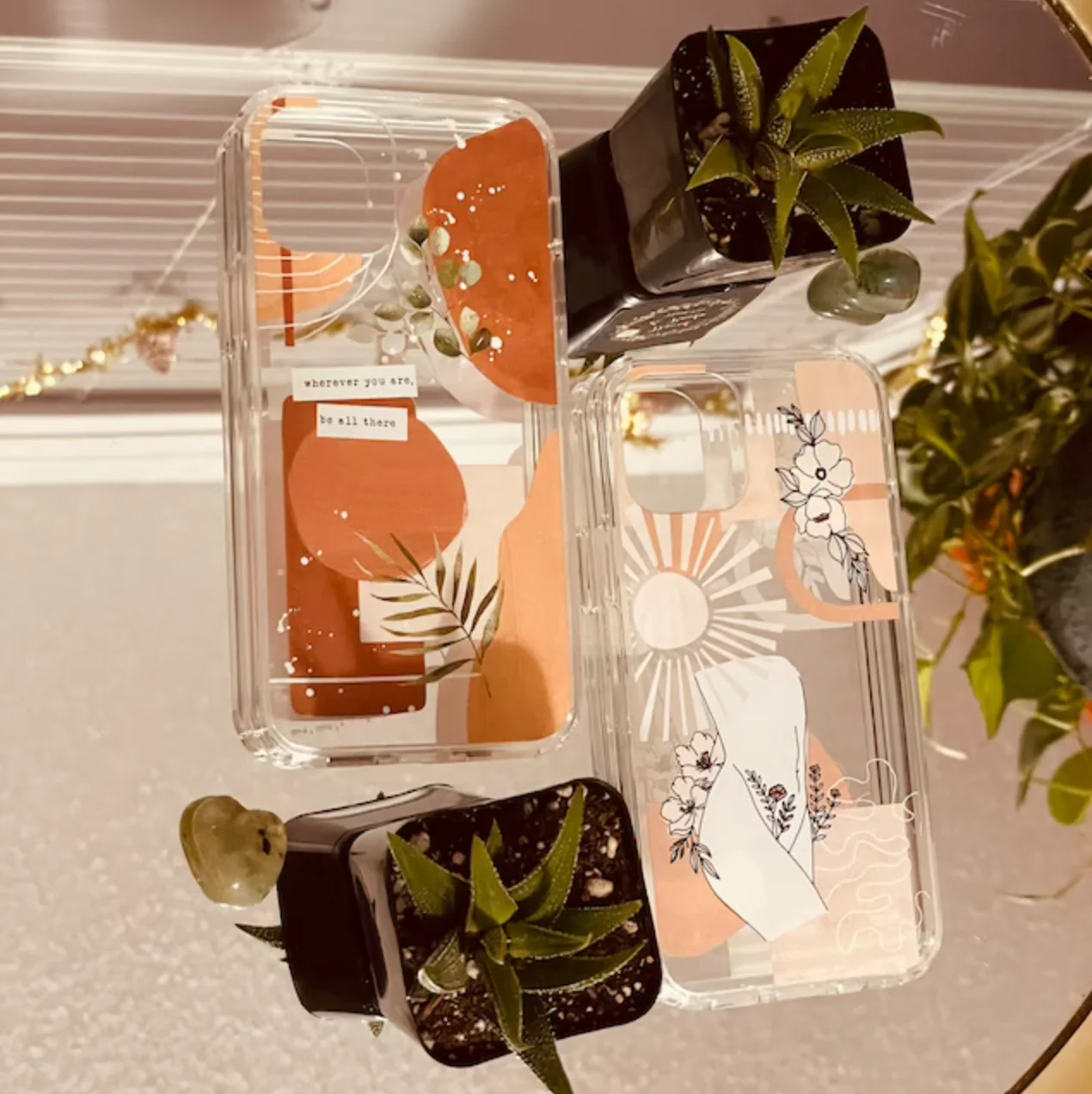 Wherever You Are Collage Clear Phone Case - Image 21