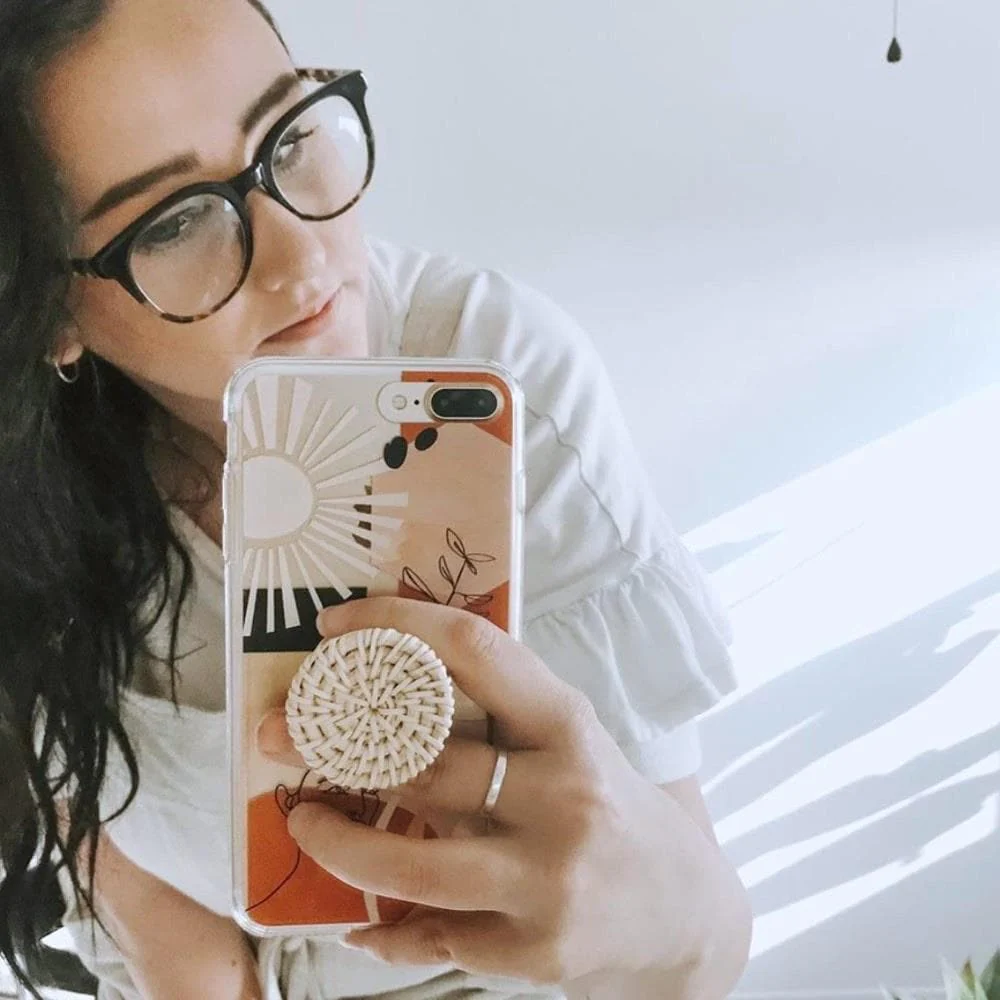 Modern Line Art Collage Clear Phone Case - Image 11