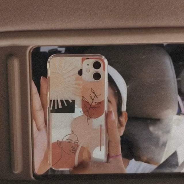 Modern Line Art Collage Clear Phone Case - Image 19