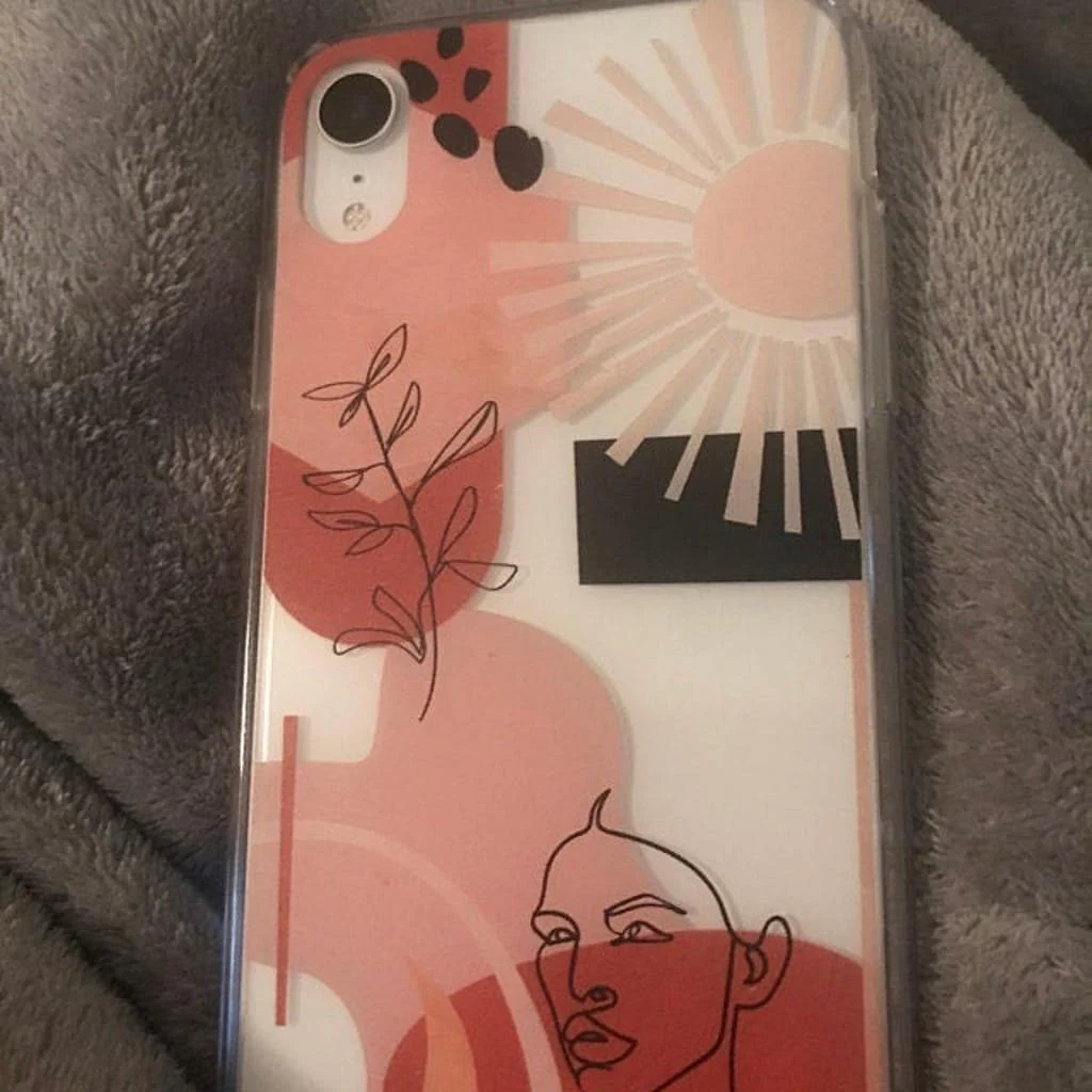 Modern Line Art Collage Clear Phone Case - Image 30