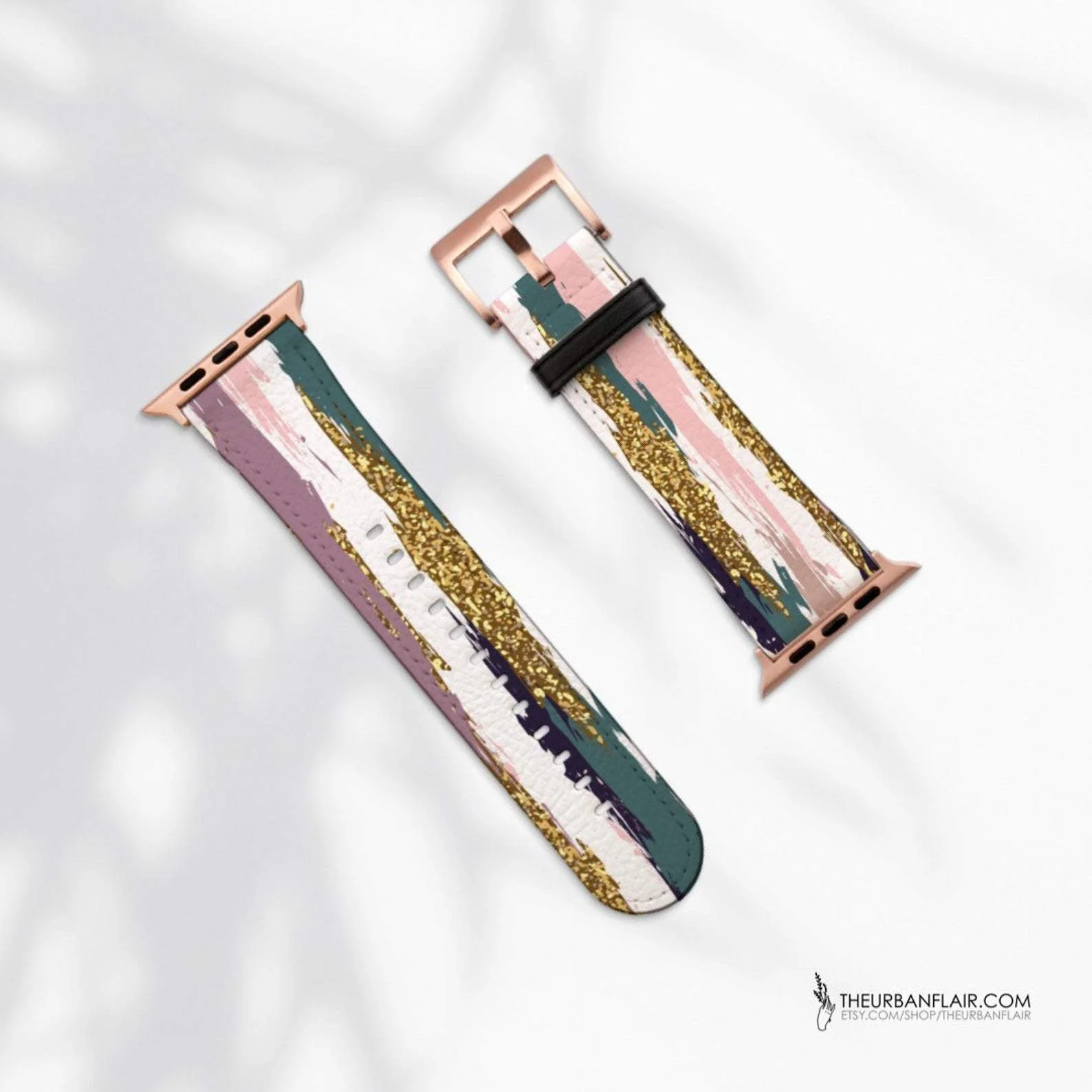 Modern Paint Strokes Apple Watch Band - Image 4