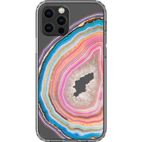 Pastel Geode Clear Phone Case - Image 12