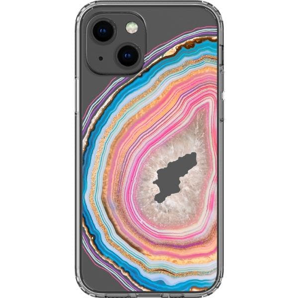 Pastel Geode Clear Phone Case - Image 14