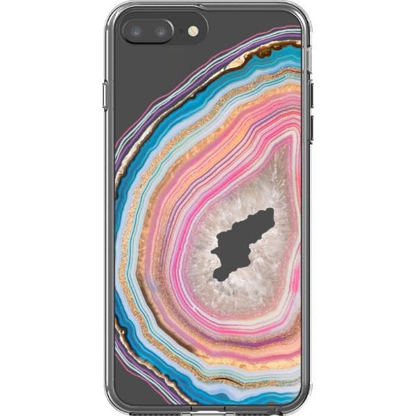Pastel Geode Clear Phone Case - Image 22