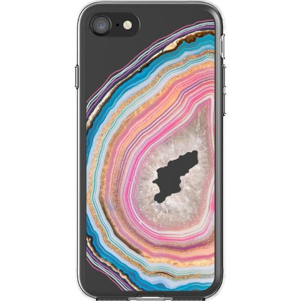 Pastel Geode Clear Phone Case - Image 23