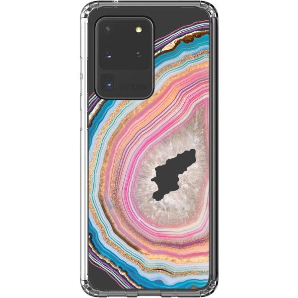 Pastel Geode Clear Phone Case - Image 25