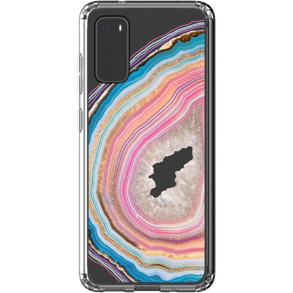 Pastel Geode Clear Phone Case - Image 26