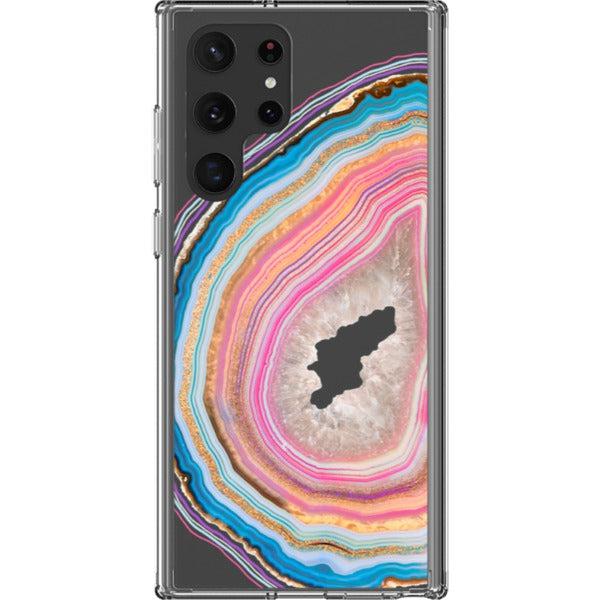 Pastel Geode Clear Phone Case - Image 30