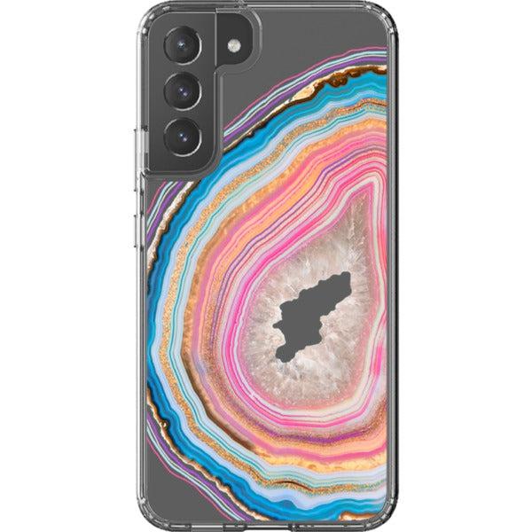 Pastel Geode Clear Phone Case - Image 31