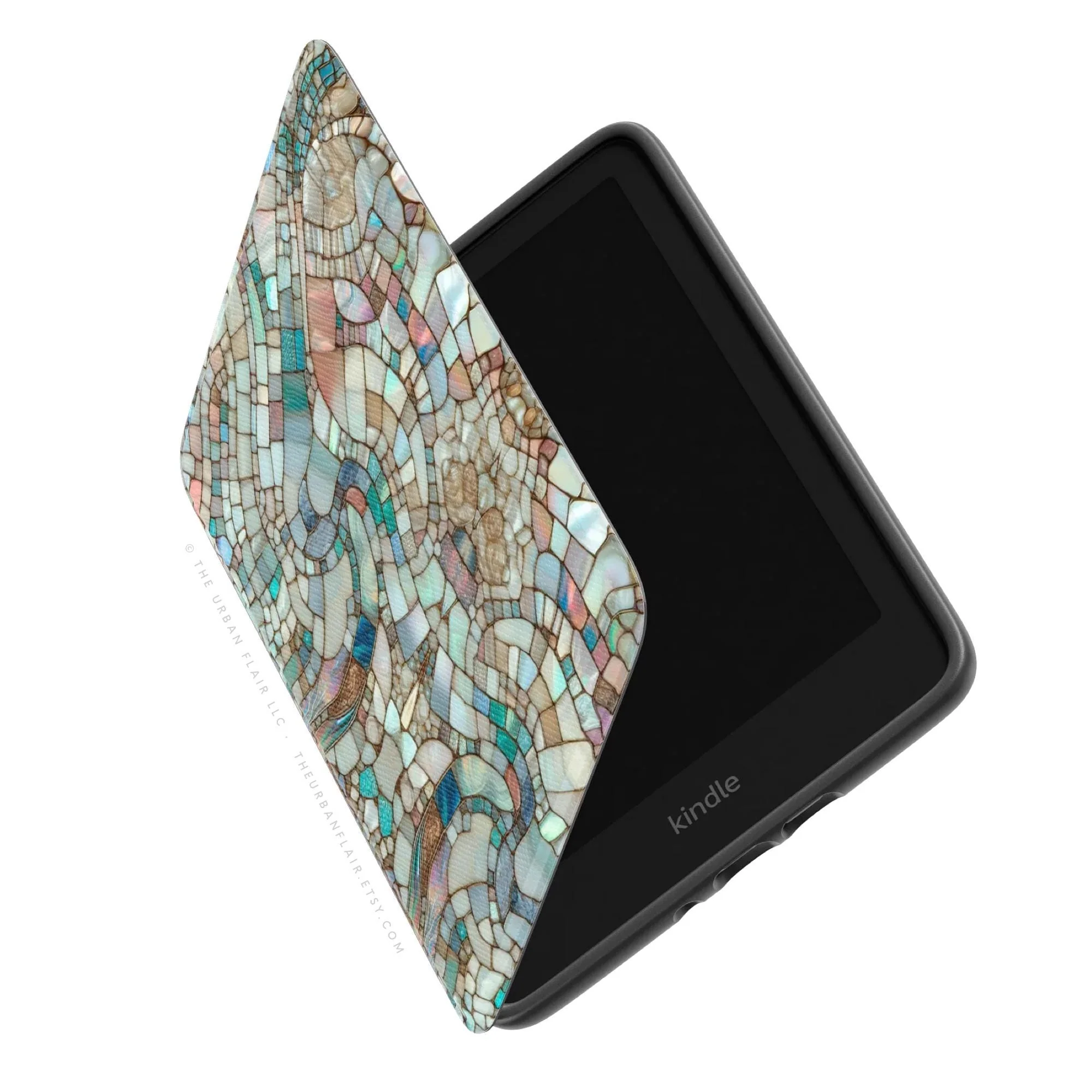 Pastel Stained Glass Illusion Kindle Case - Image 4