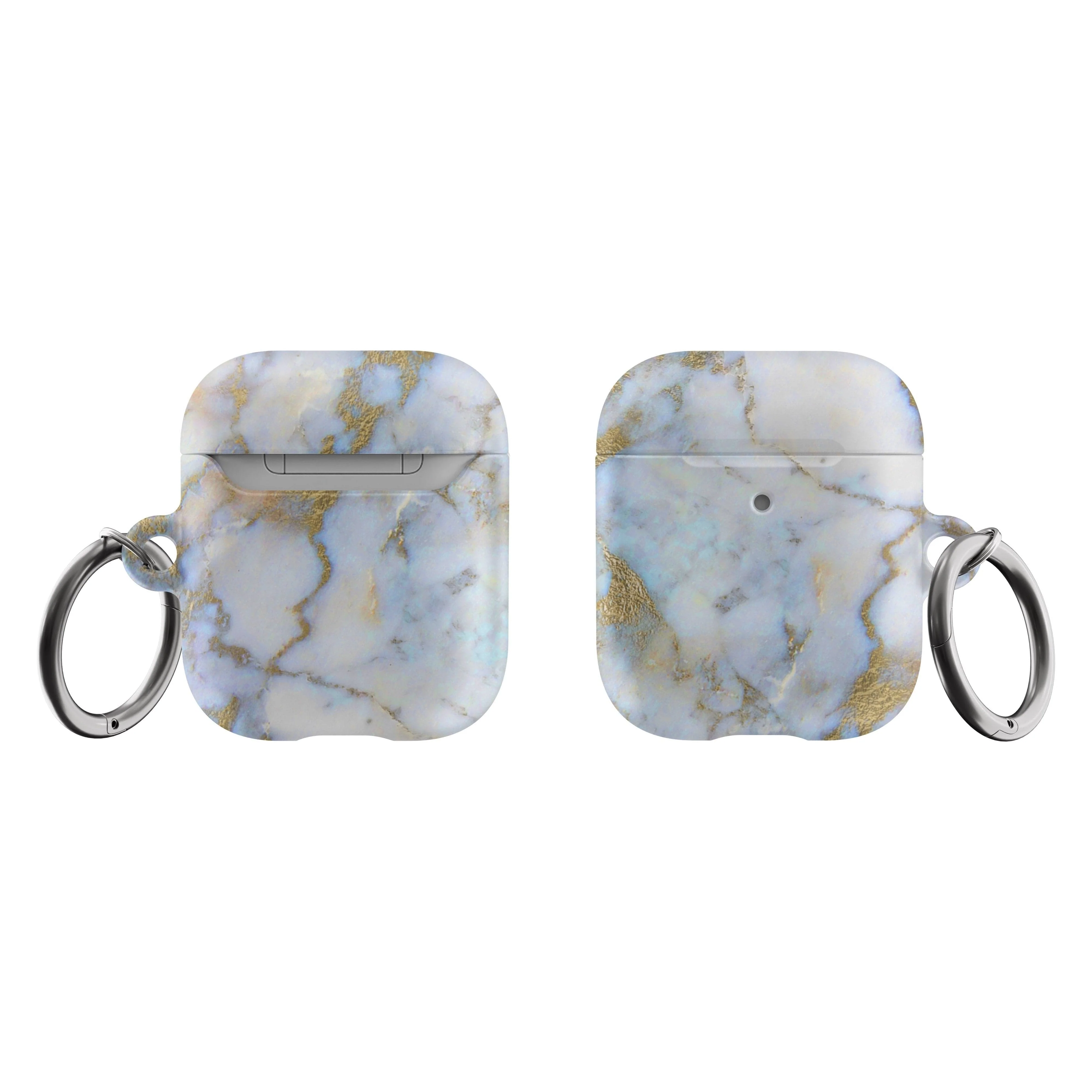 Pretty Opal Marble Print Airpods Case - Image 8