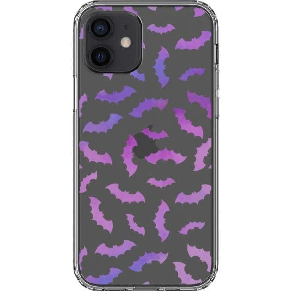 Purple Bats Clear Phone Case - Image 16