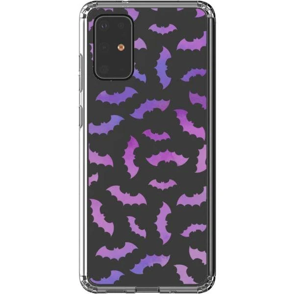 Purple Bats Clear Phone Case - Image 24