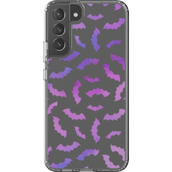 Purple Bats Clear Phone Case - Image 28