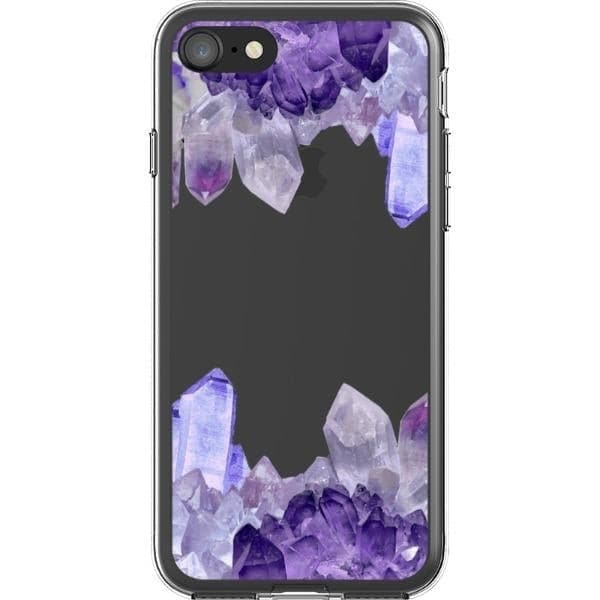 Purple Crystal Cluster Clear Phone Case - Image 28