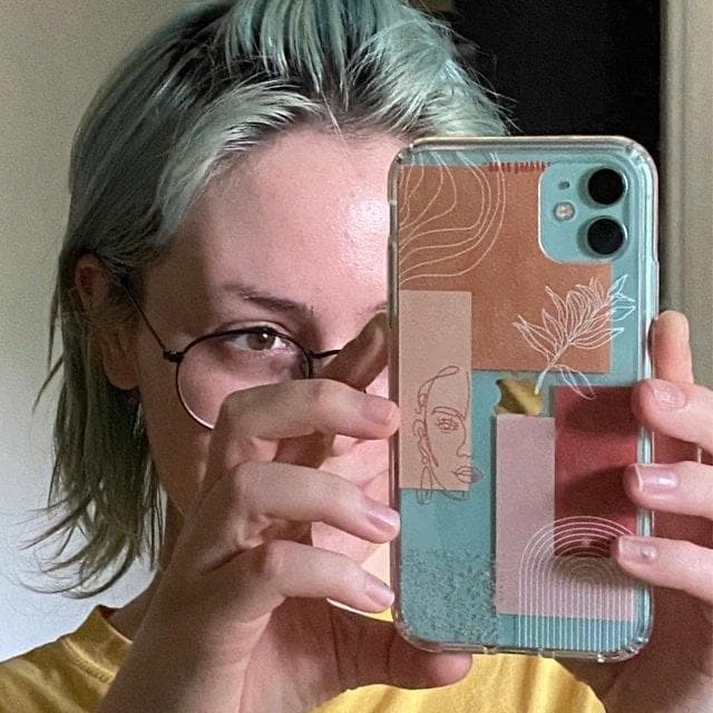 Rose Abstract Collage Clear Phone Case - Image 13