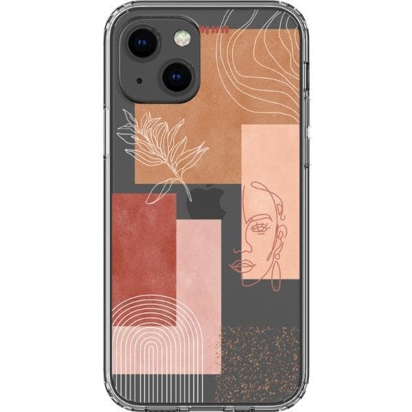 Rose Abstract Collage Clear Phone Case - Image 16