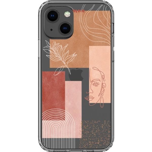 Rose Abstract Collage Clear Phone Case - Image 17