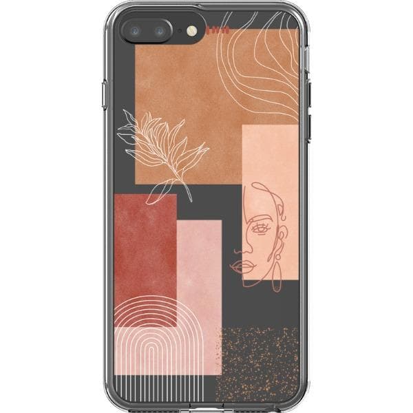 Rose Abstract Collage Clear Phone Case - Image 25