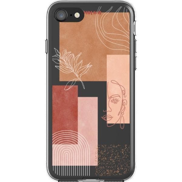 Rose Abstract Collage Clear Phone Case - Image 26