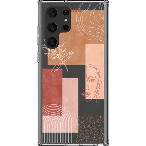 Rose Abstract Collage Clear Phone Case - Image 28