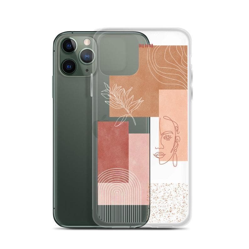 Rose Abstract Collage Clear Phone Case - Image 9