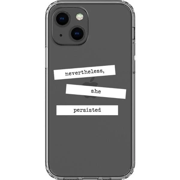 She Persisted Block Quote Clear Phone Case - Image 10