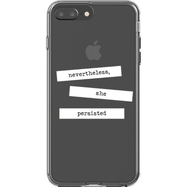 She Persisted Block Quote Clear Phone Case - Image 17