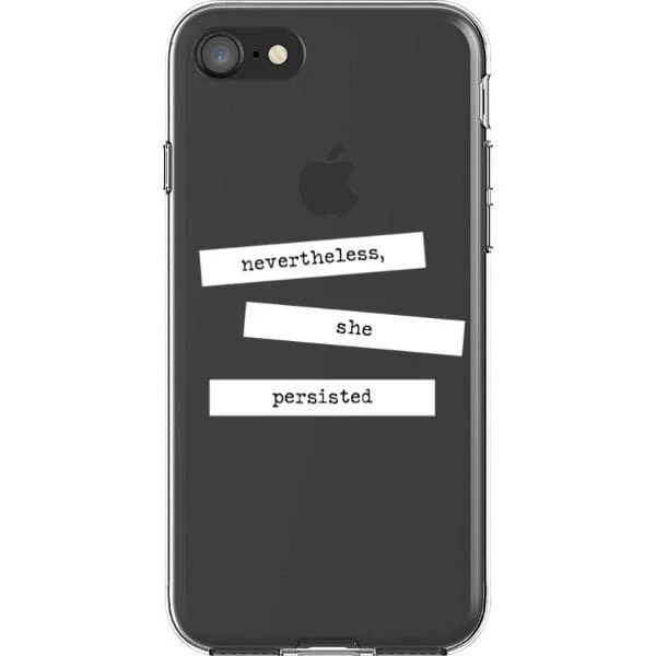 She Persisted Block Quote Clear Phone Case - Image 18