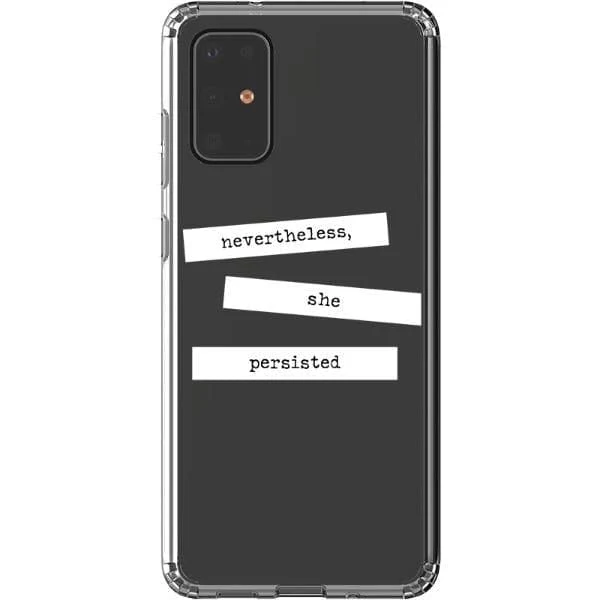 She Persisted Block Quote Clear Phone Case - Image 20