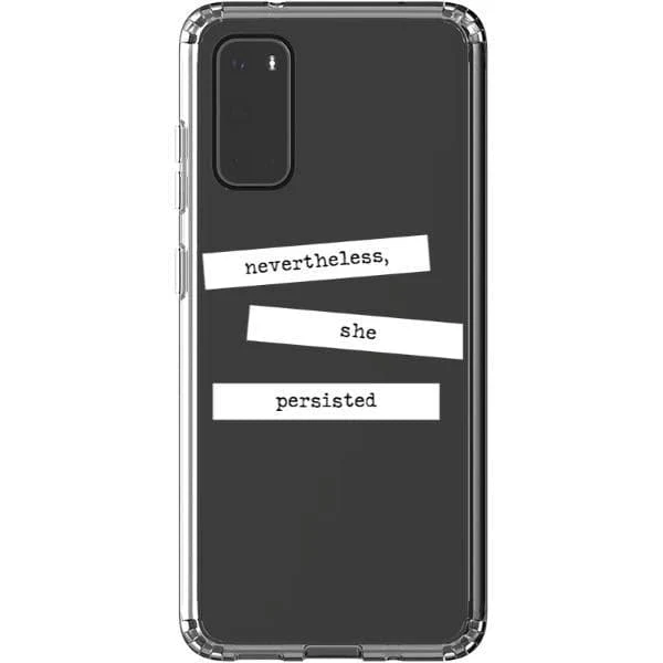 She Persisted Block Quote Clear Phone Case - Image 21