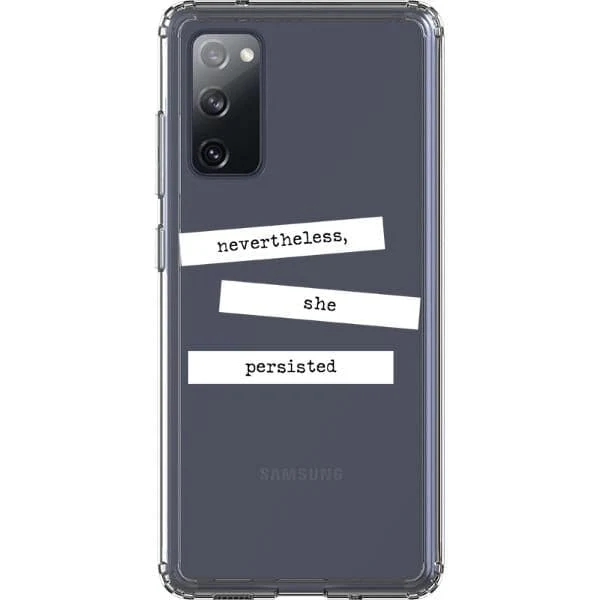 She Persisted Block Quote Clear Phone Case - Image 22