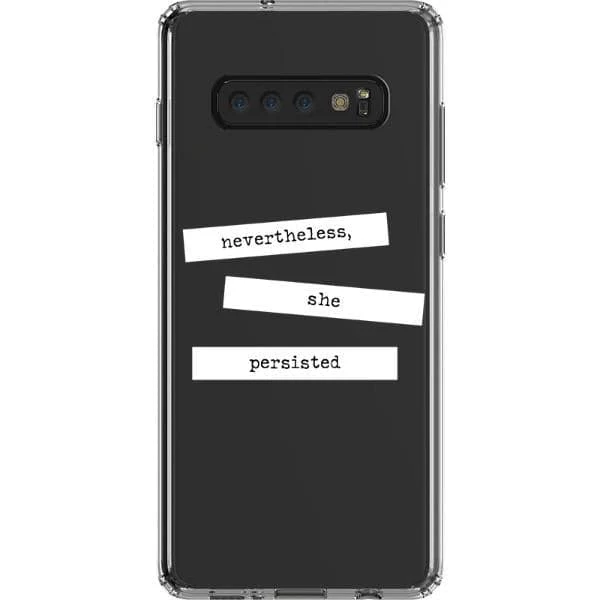 She Persisted Block Quote Clear Phone Case - Image 23