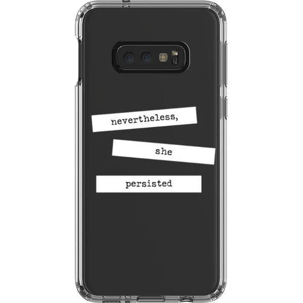 She Persisted Block Quote Clear Phone Case - Image 24
