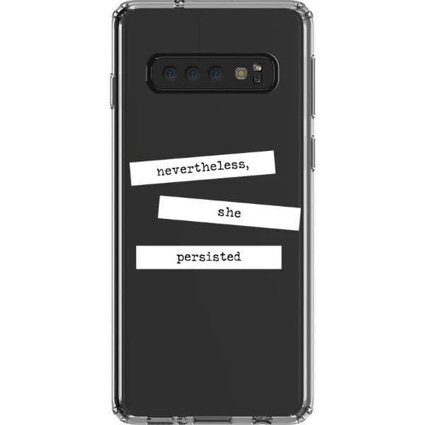 She Persisted Block Quote Clear Phone Case - Image 25