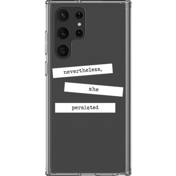She Persisted Block Quote Clear Phone Case - Image 26
