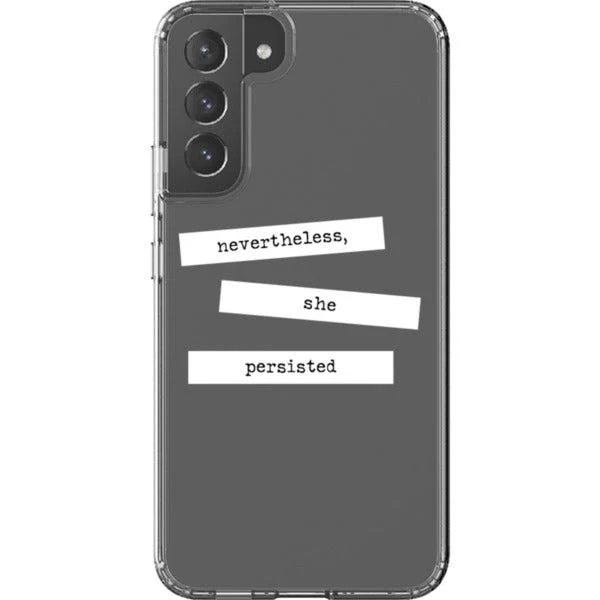 She Persisted Block Quote Clear Phone Case - Image 27