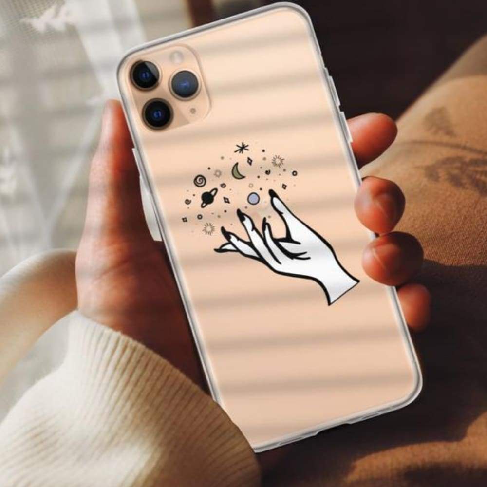 Space Magic Clear Phone Case - Image 4