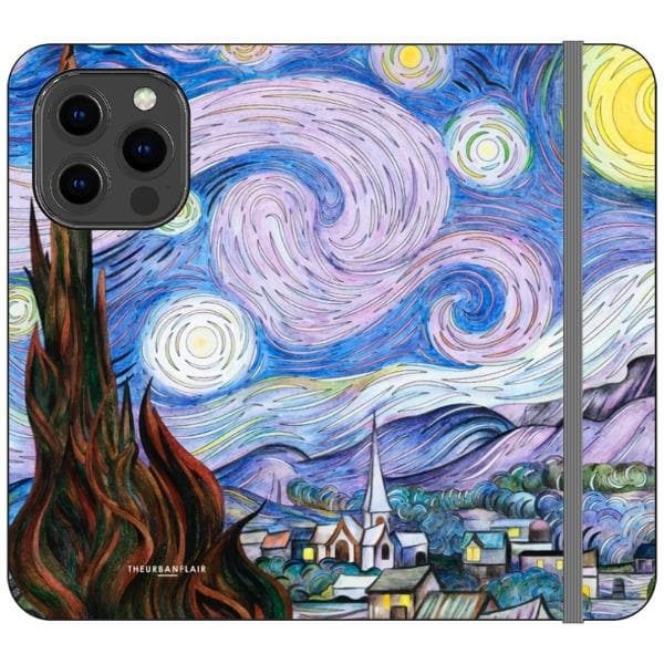 Starry Night Wallet Phone Case - Image 4