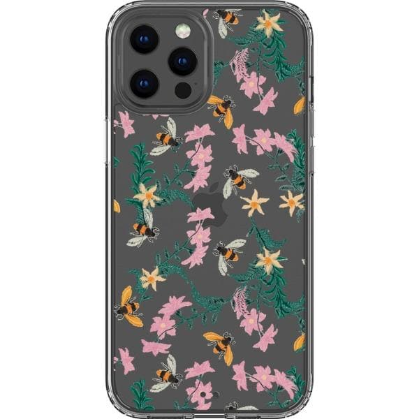 Stitched Bees Clear Phone Case - Image 14